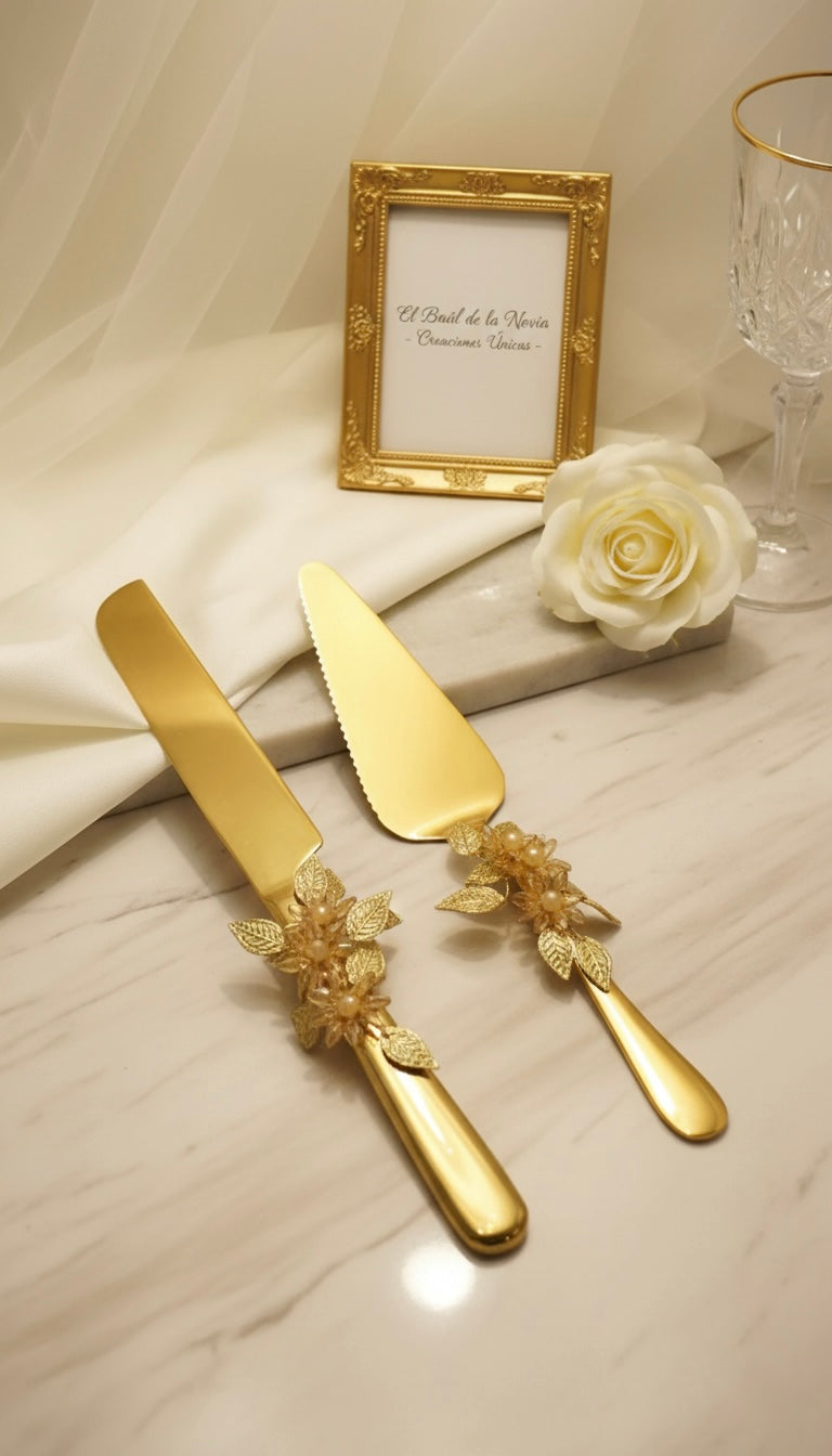 Juego de cuchillos para torta