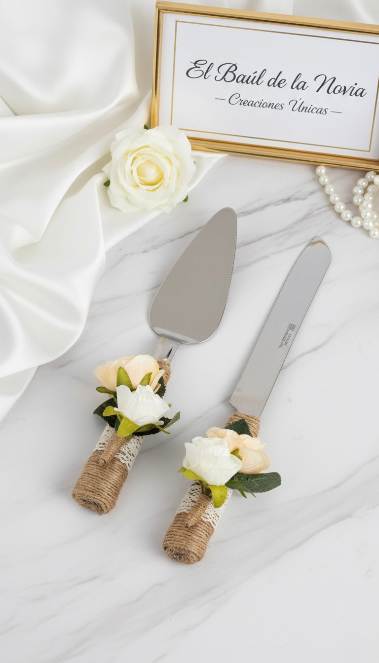 Juego de cuchillos para torta