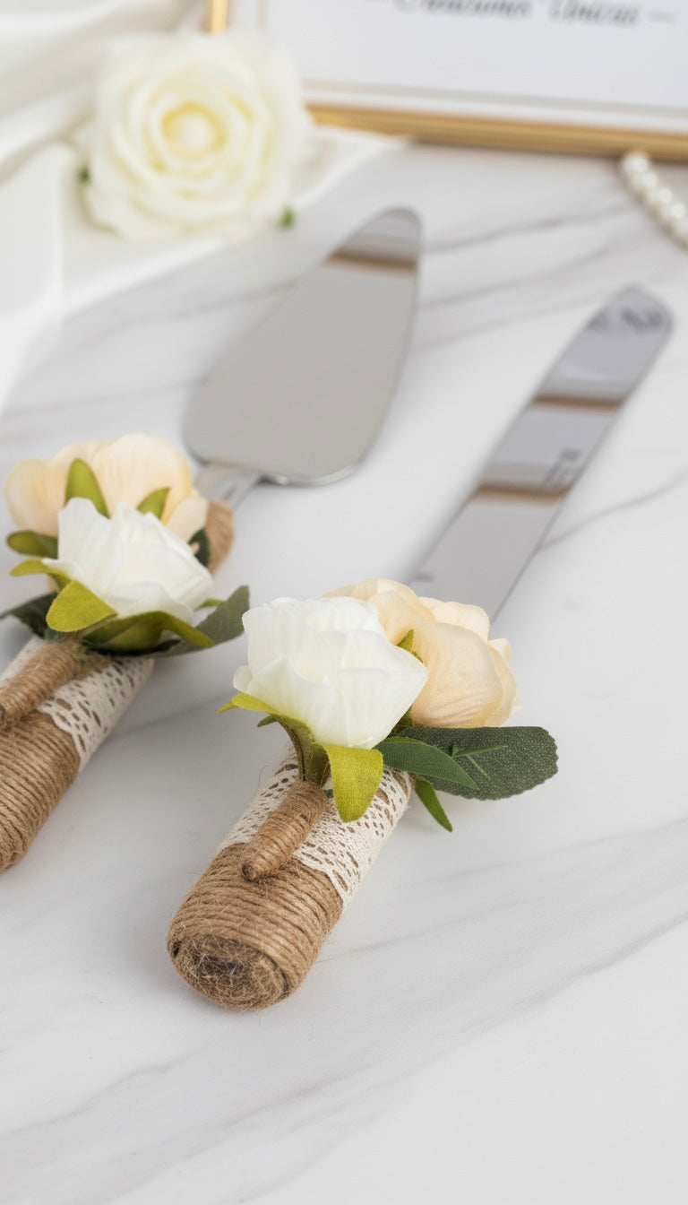 Juego de cuchillos para torta