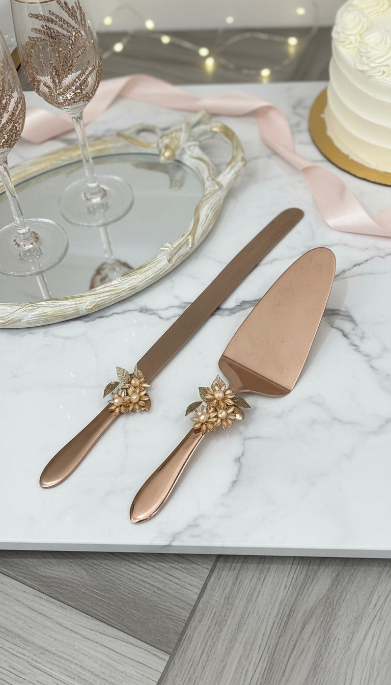 Juego de cuchillos para torta